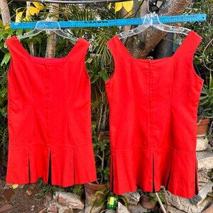 2 Matching Vintage 1960s School Uniforms - Jumper Dresses - Cheerleaders